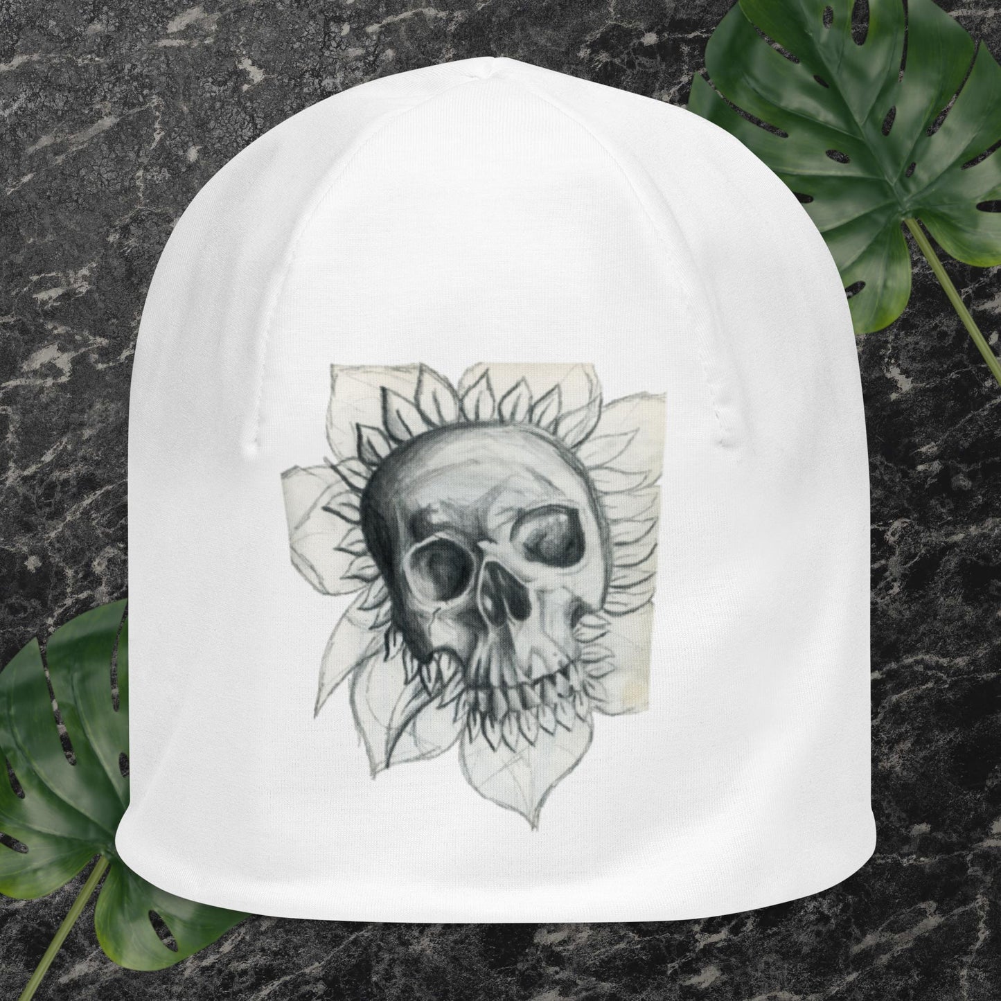 Skull Flower- All-Over Print Beanie